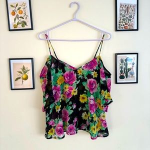 🧚‍♂️3/25🧚‍♂️ FLORAL PRINT SHEER TOP